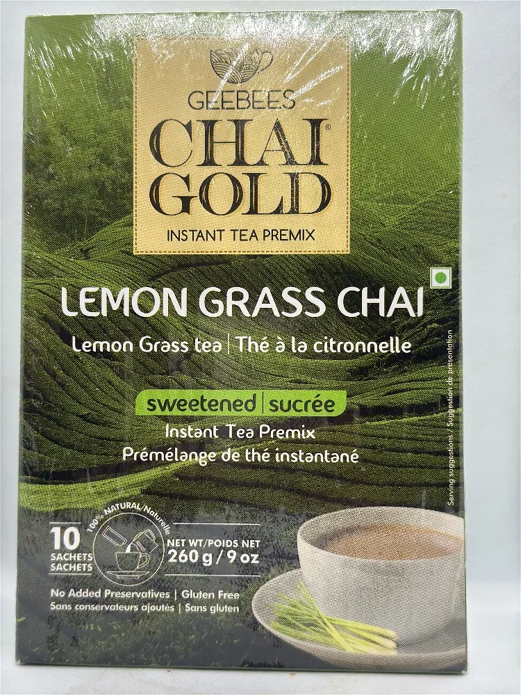 GEEBEE INSTANT LEMON GRASS CHAI (SWEETENED) 260G