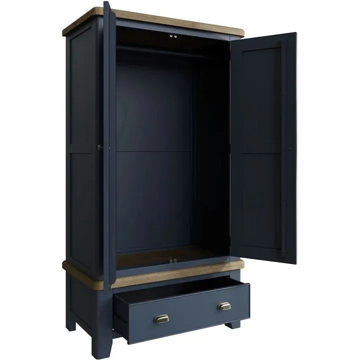 Falcon Blue 2 Door Wardrobe