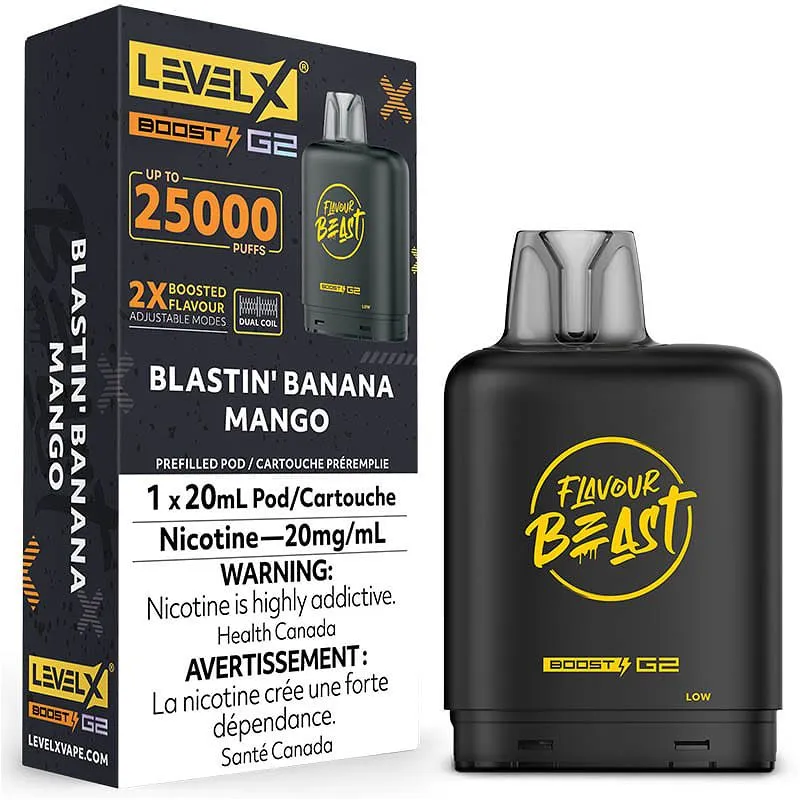 Level X Pod 25k Blastin Banana Mango