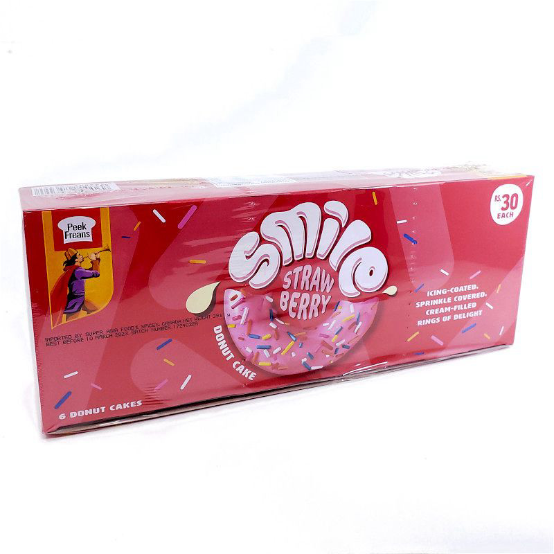 Peek Freans Donut Cakes Strawberry 6pk