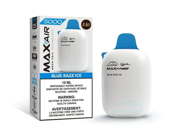 GENIE MAX AIR 5000 BLUE RAZZ ICE