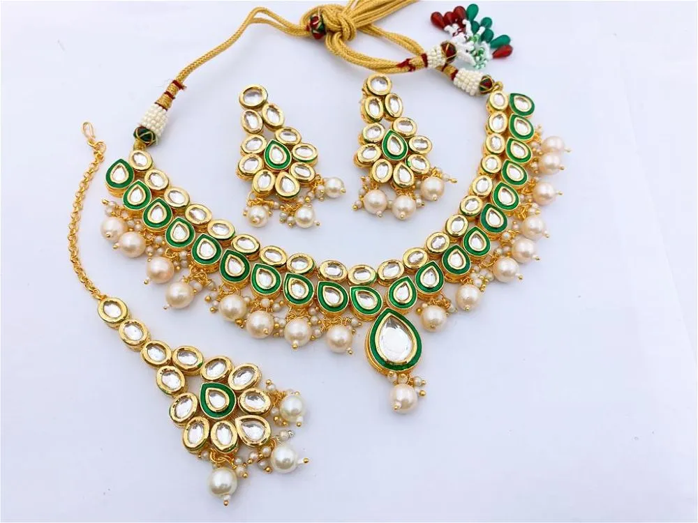 Khushi Jadau Polki Necklace Set