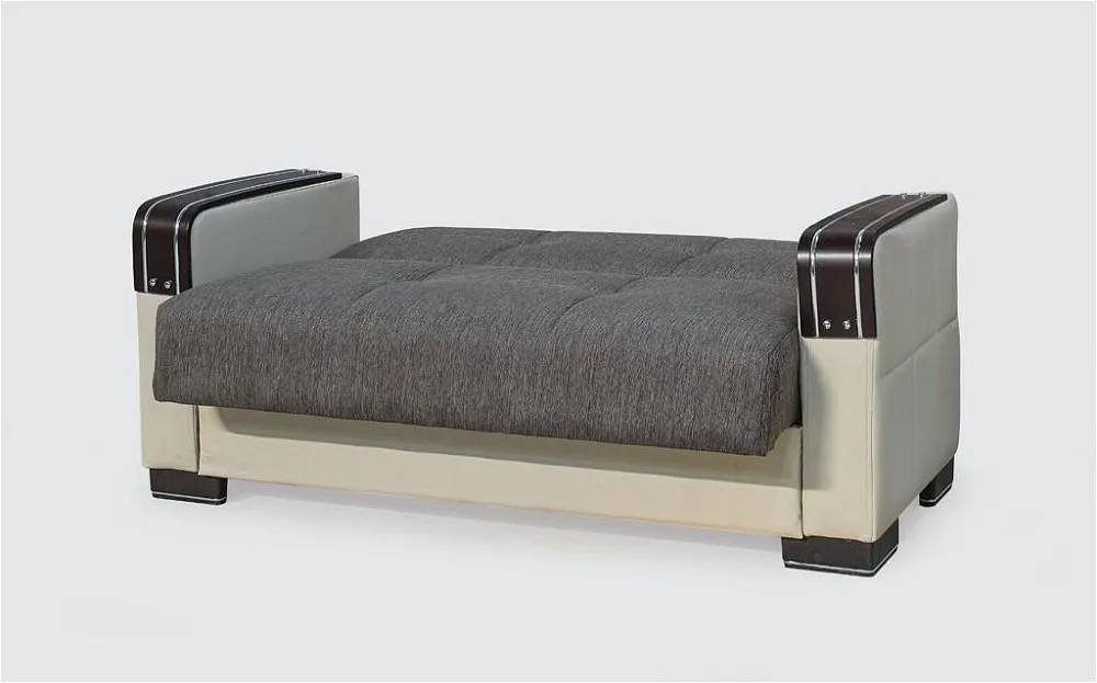 Raqi Brown 2-Seater Sofa Bed