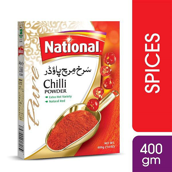 National Red Chilli Powder  Ex Hot 400g