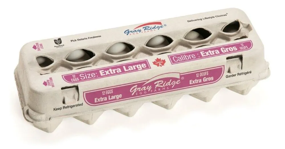 Gray Ridge Eggs X-Large White 12/pk