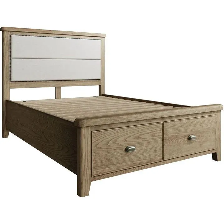 Mocardy Oak Double Bed