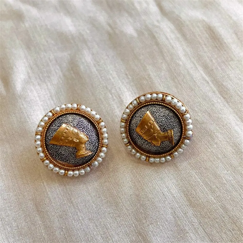 Rumi Matte Goldplated Studs