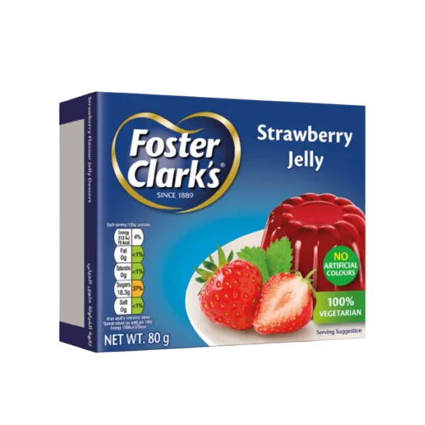 Foster Clarks Strawberry Jelly 80g