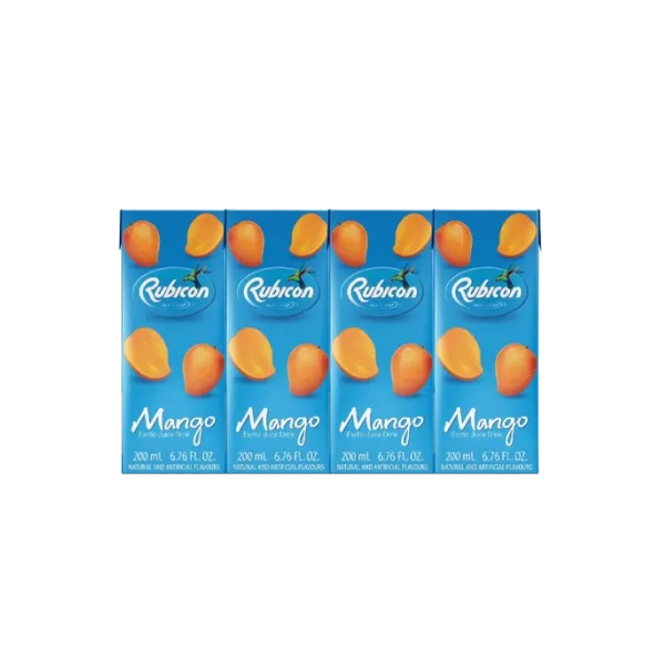 Rubicon Mango Juice 4 Packs 200ml