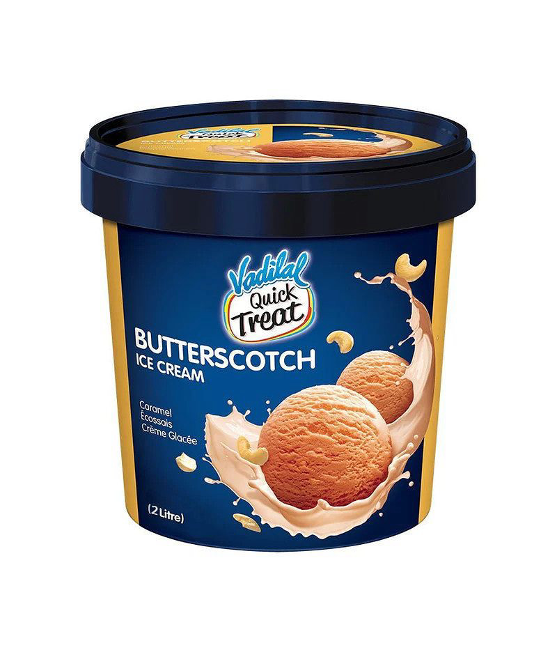 Vadilal Butterscotch Ice Cream 2L Iqbal Halal Foods