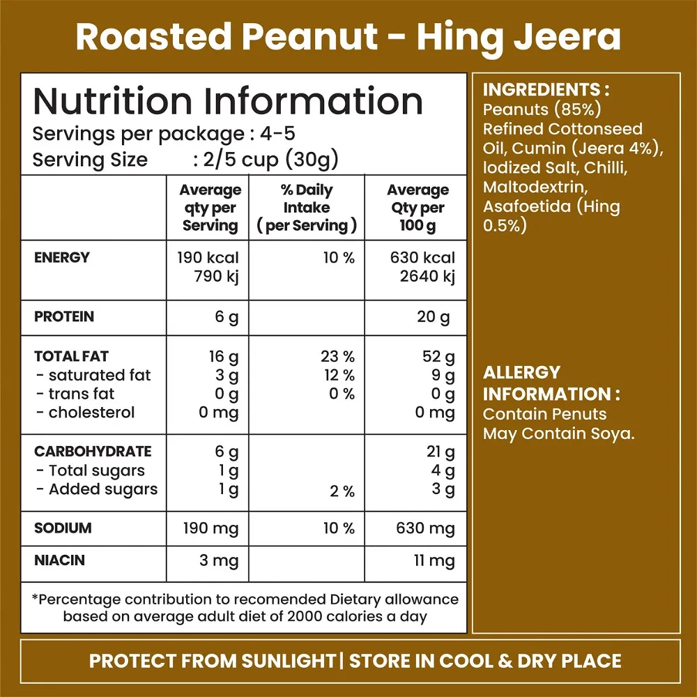 JABSONS PEANUT HING JEERA 150 GM