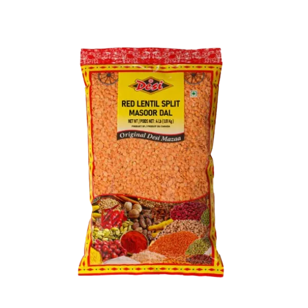 Desi Red Lentils Split 4Lb