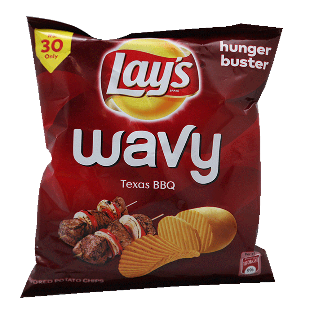 Lays Chips Wavy Bbq 35 Gm