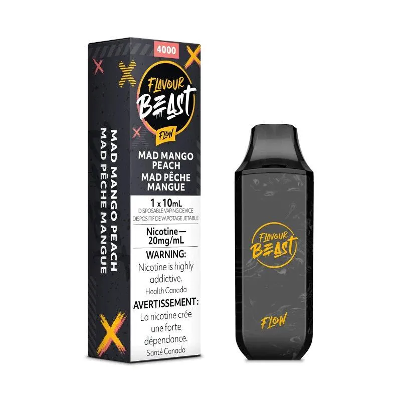 FLAVOUR BEAST 4000 MAD MANGO PEACH