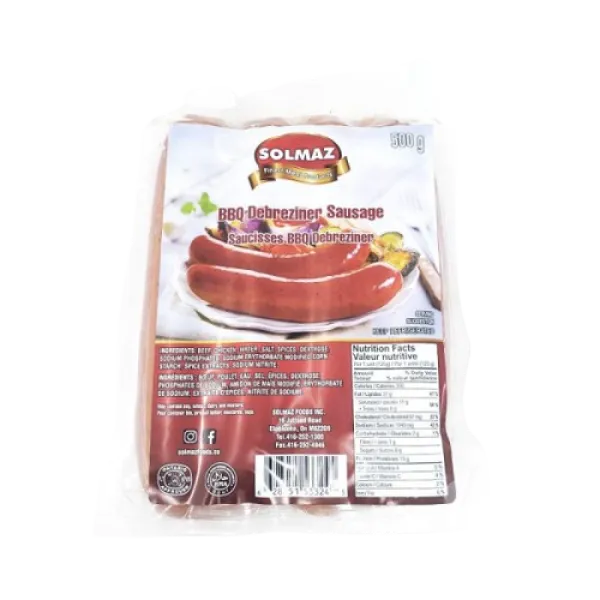 Solmaz BBQ Debreziner Sausage 500g