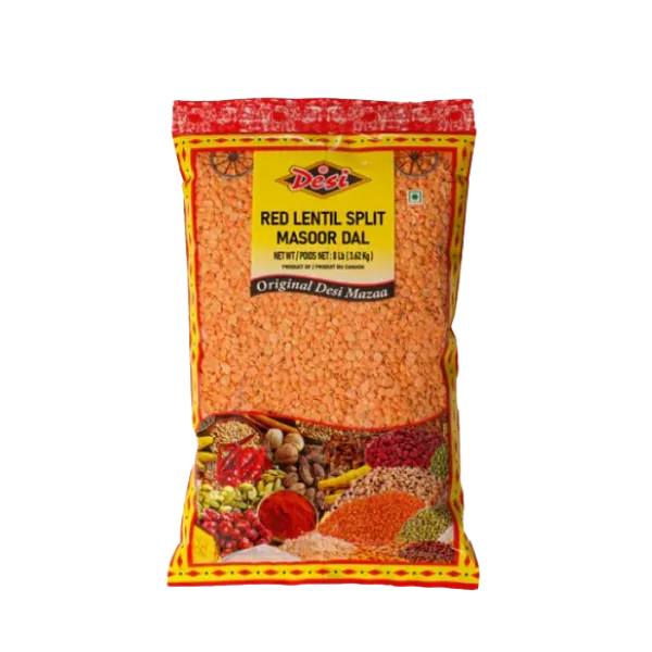 Desi Red Lentils Split 8Lb