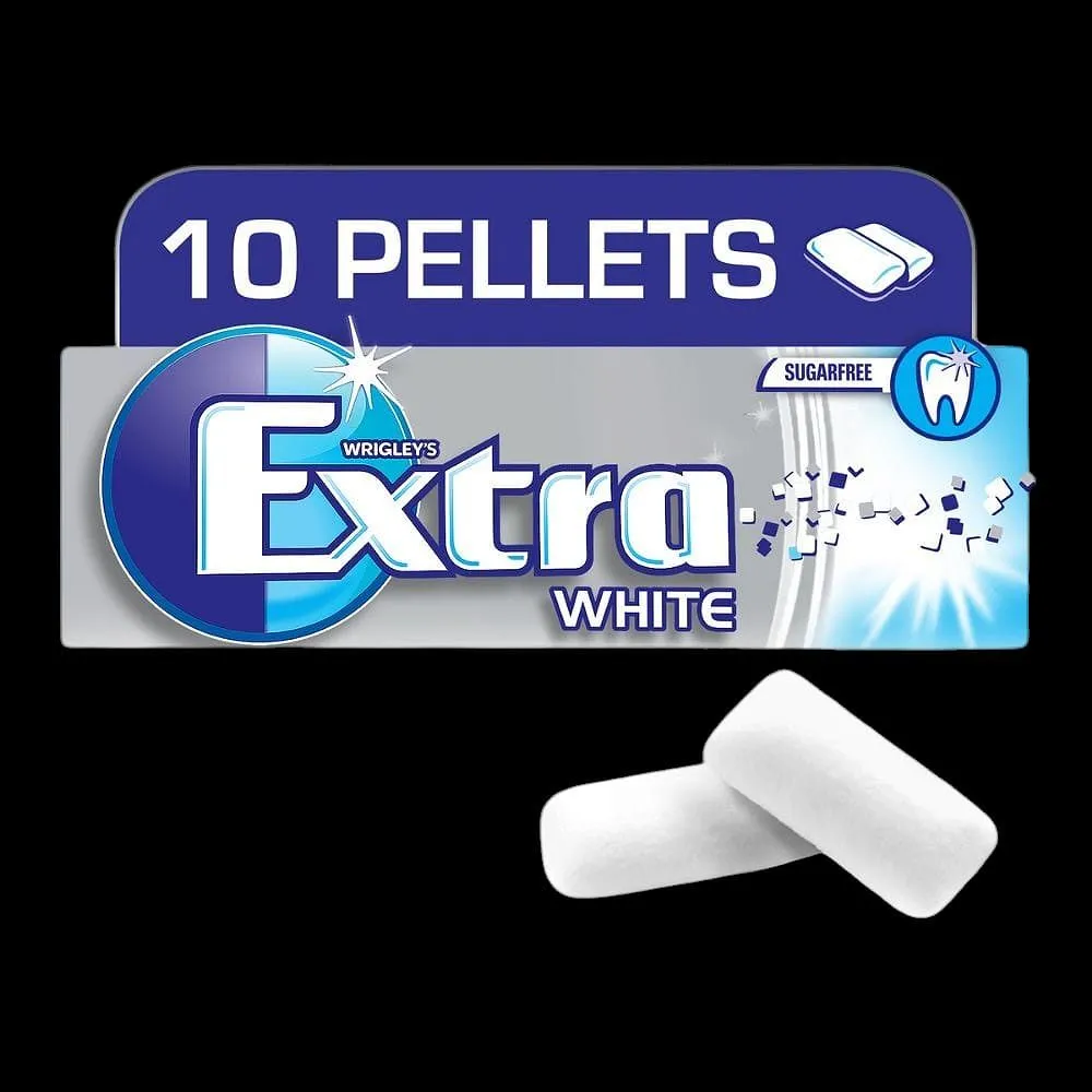 Wrigleys Gum White Extra Pepper Mint 10Pc