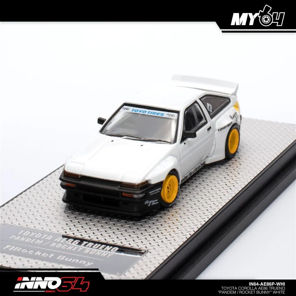 INNO64 | TOYOTA AE86 TRUENO | PANDEM ROCKET BUNNY WHITE