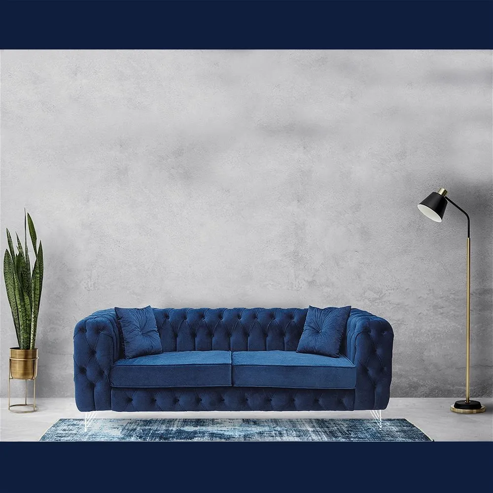 Loxton Blue 3 Plus 2 Sofa Set