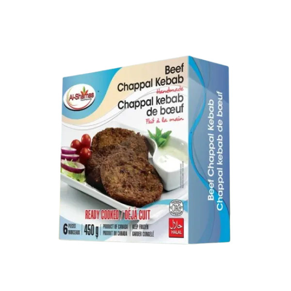 AlShamas Chicken Chappal Kebab 450g 6 pieces