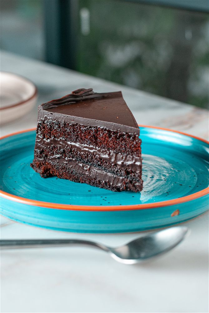 Chocolate Fudge Cake Slice