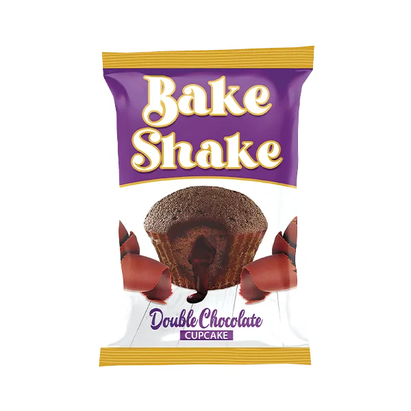 Bake Shake Center Filled Double Chocolate Cupcake 21.5 Gram (12 Pcs Per Box)