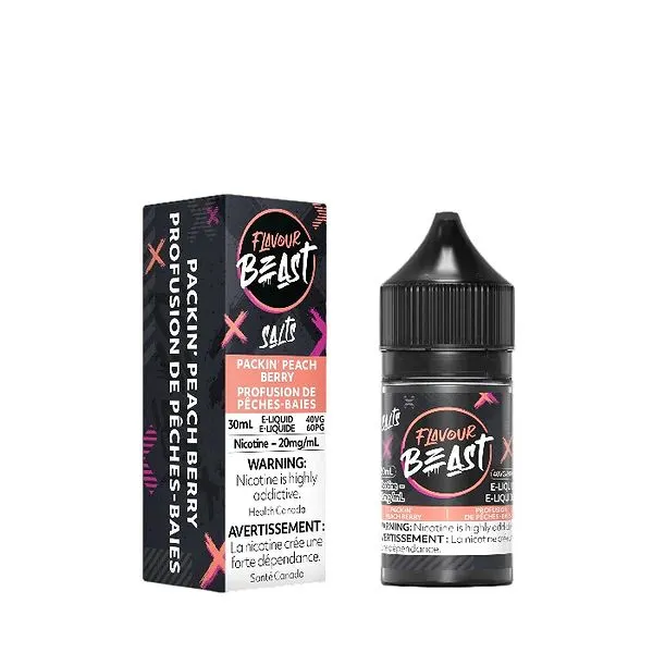 FLAVOUR BEAST E-LIQUID PACKIN' PEACH BERRY