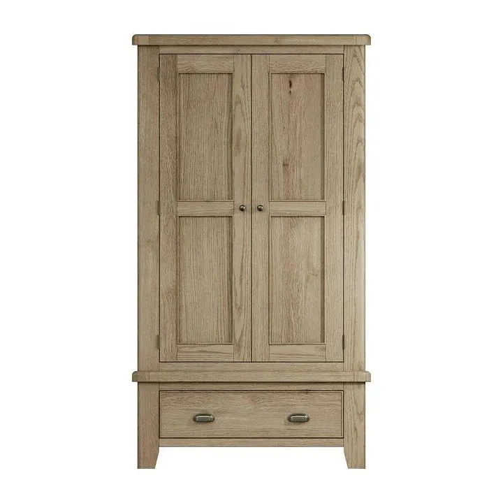 Midland Oak 2 Door Wardrobe