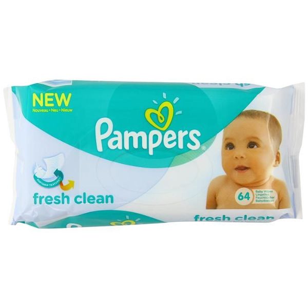 Pampers Wipes Fresh Clean 64Pc | Jalal Sons Lahore