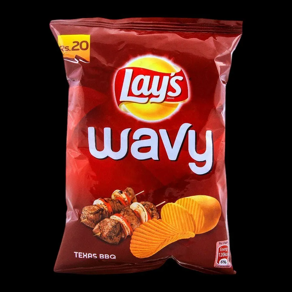 Lays Chips Wavy Bbq 23Gm