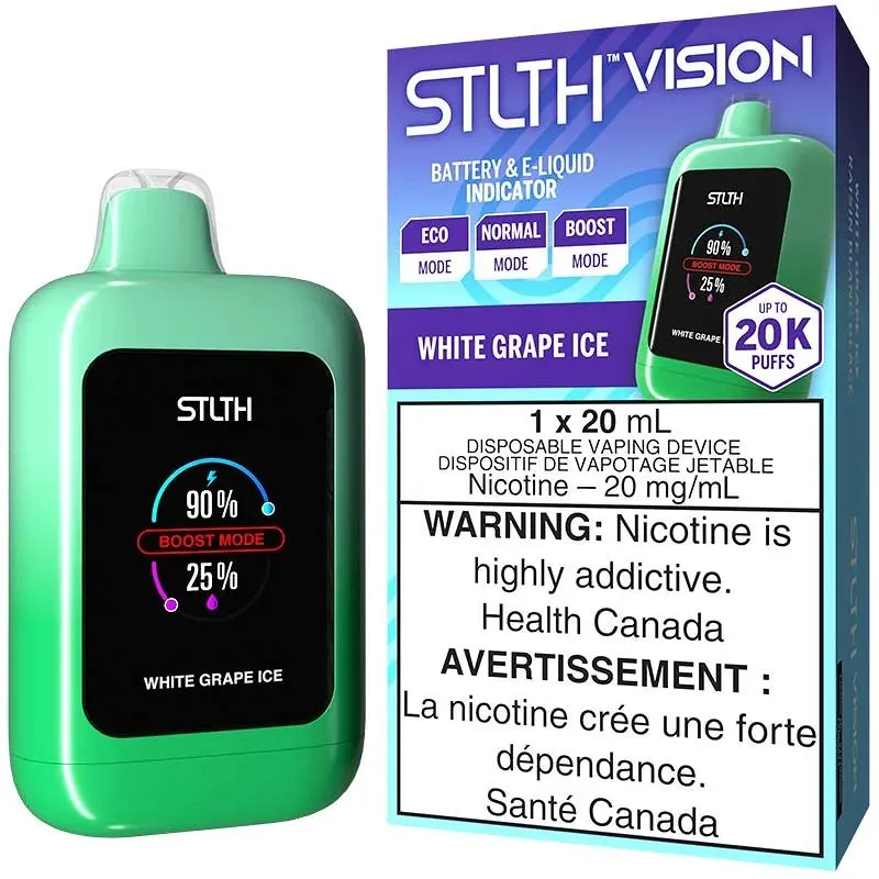 Stlth Vision 20000 White Grape Ice