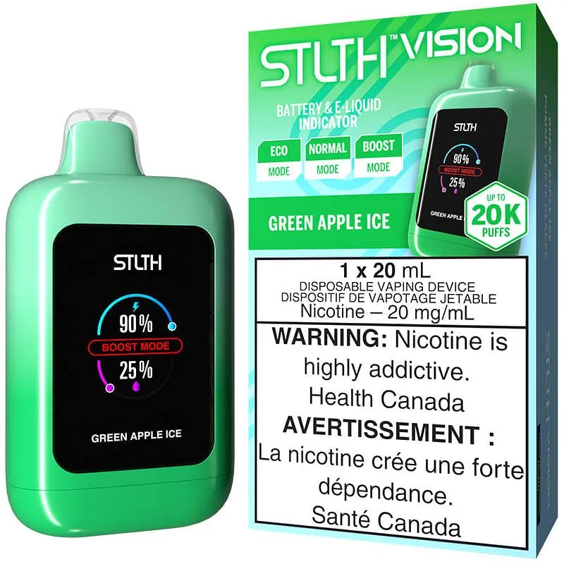 STLTH VISION 20000 GREEN APPLE ICE