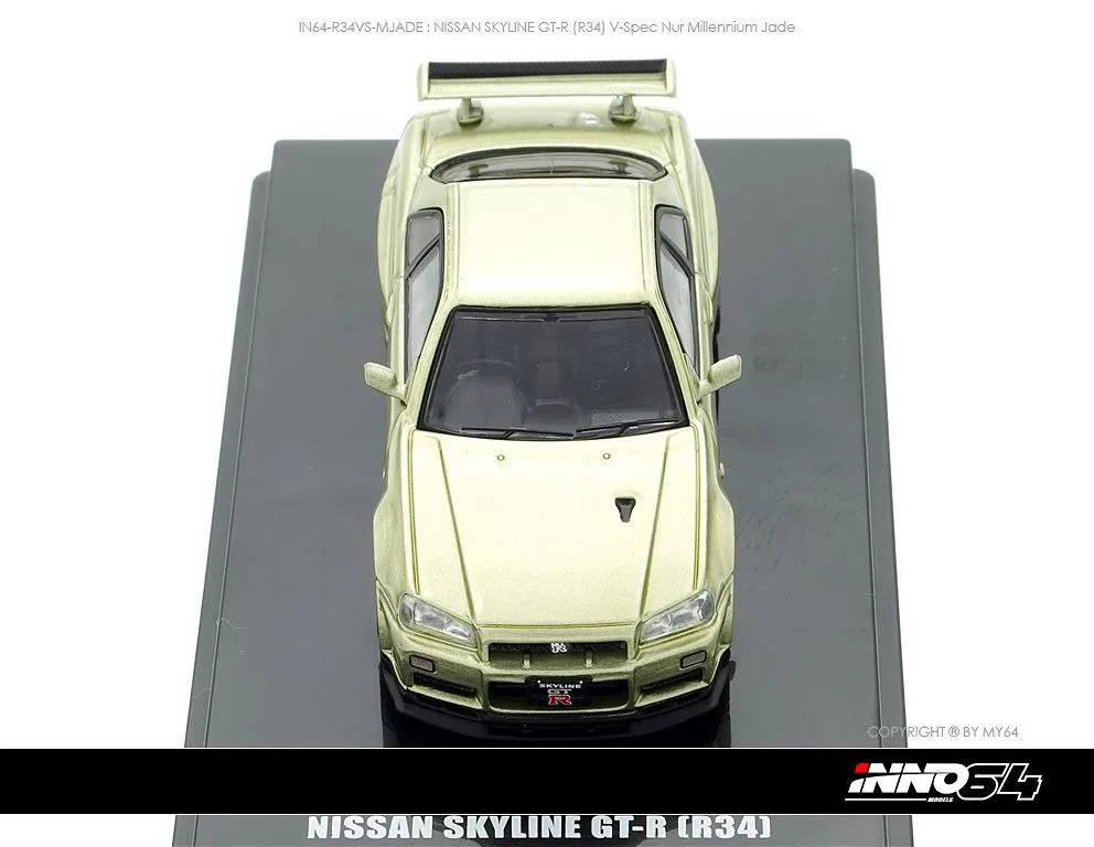 INNO64 | NISSAN SKYLINE GT-R R34 SPEC NUR II | MILLENIUM JADE