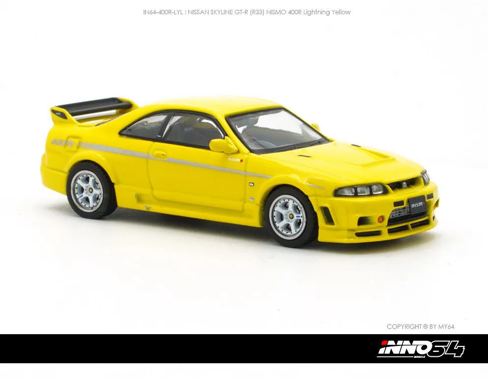 INNO64 | NISSAN SKYLINE GT-R R33 400R | LIGHTNING YELLOW