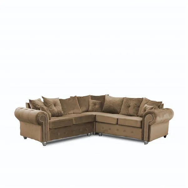 Atok Brown Corner Sofa