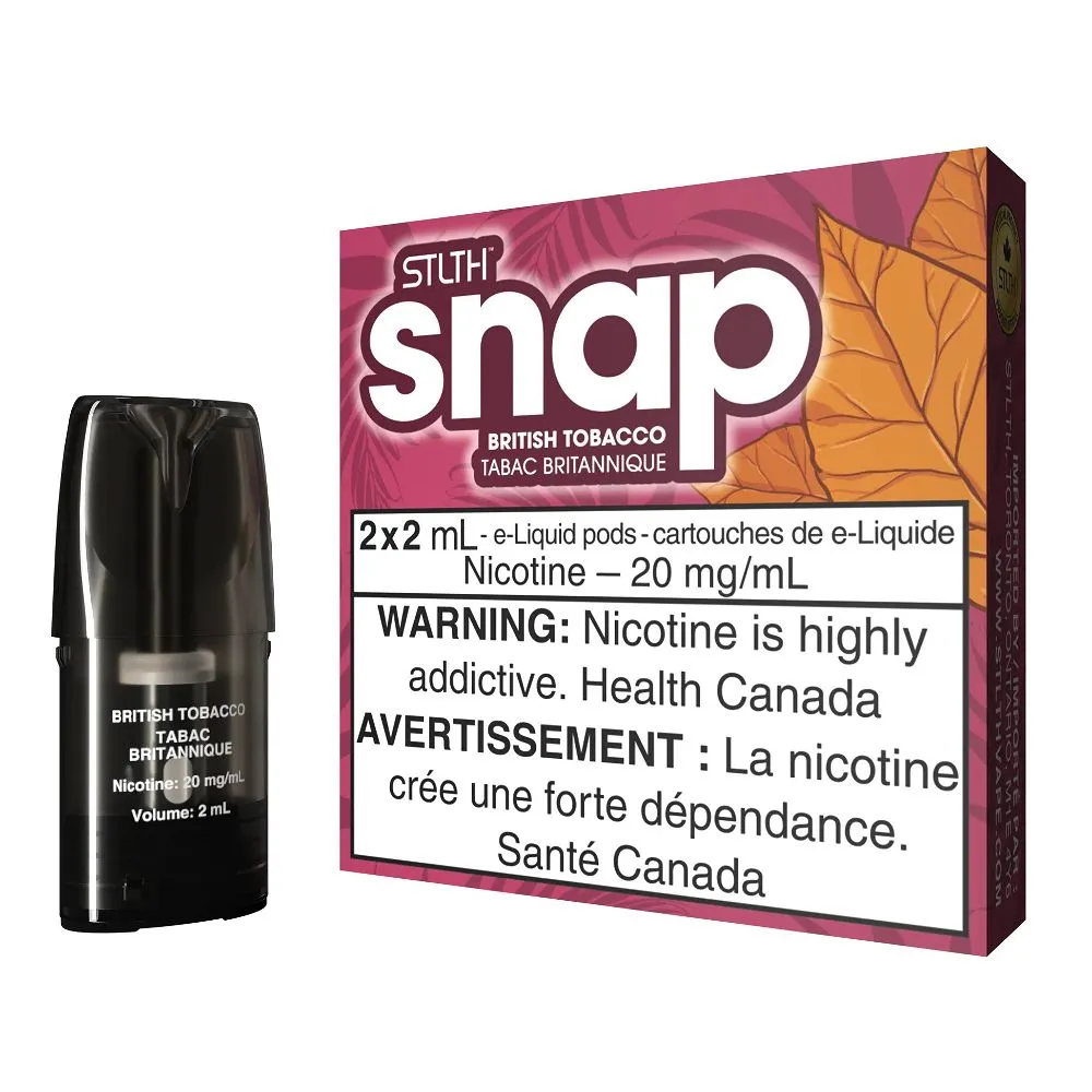 STLTH SNAP  PODS  BRITISH TOBACCO