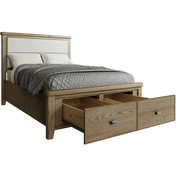 Mocardy Oak Double Bed