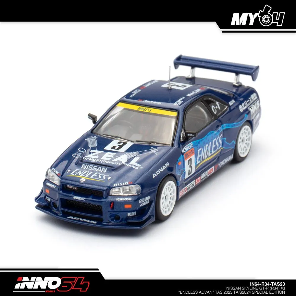 INNO64 | NISSAN SKYLINE GT-R R34 | #3 ENDLESS ADVAN TAS 2023