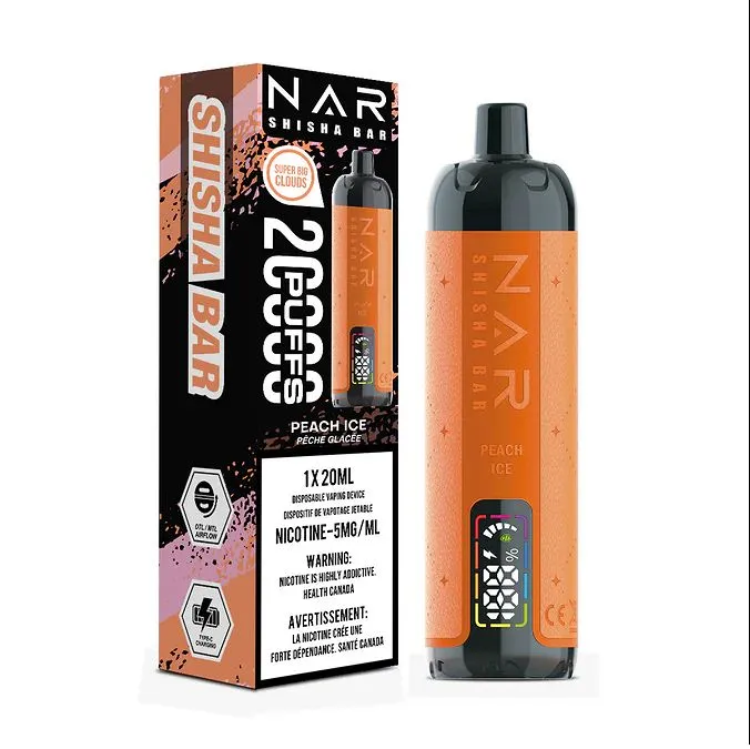 NAR SHISHA BAR 20000 PEACH ICE