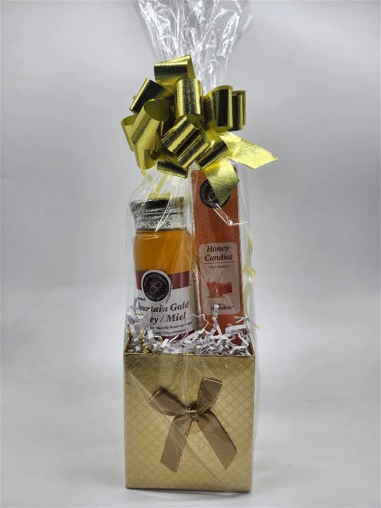 Mountain Gold honey(300g) & Honey Candy in Gold Gift box