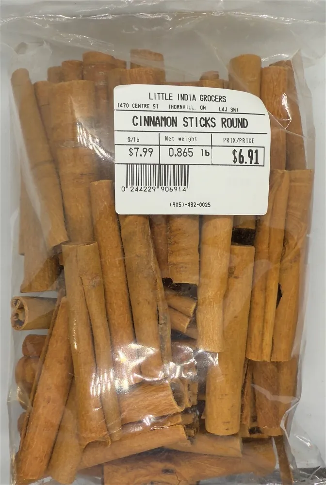 CINNAMON STICKS ROUND 400GM(PER LB)