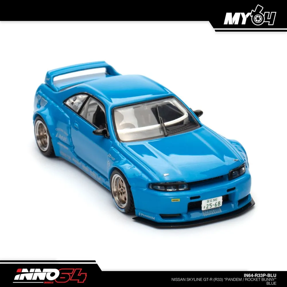 INNO64 | NISSAN SKYLINE GT-R R33 PANDEM | BLUE