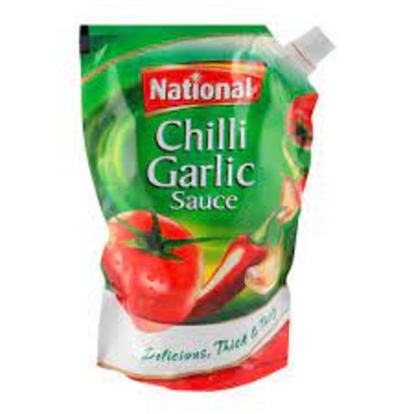 National Chilli Garlic Pouch Bag 500gm Jalal Sons Lahore