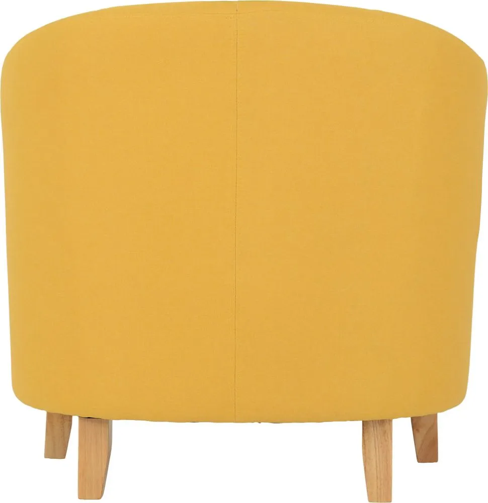 Tub Chair Mustard Fabric