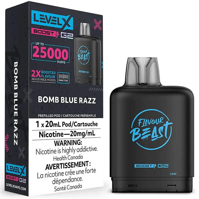 Level X Pod 25k Bomb Blue Razz