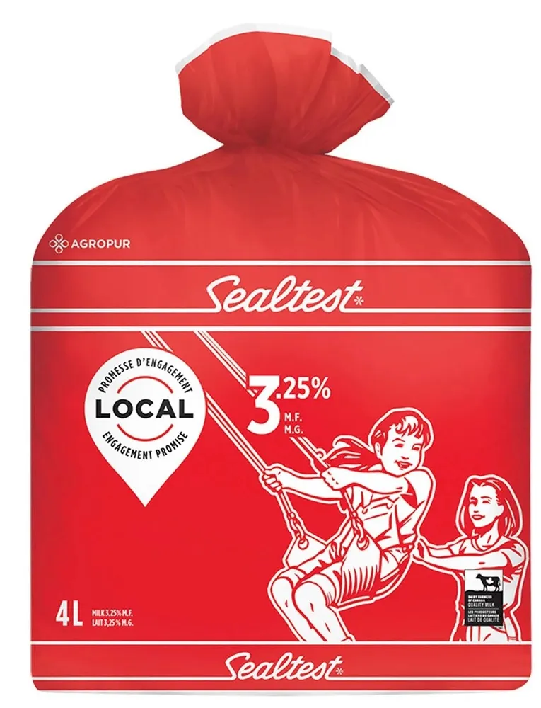 SEALTEST MILK HOMO 3.25% , 4L BAG