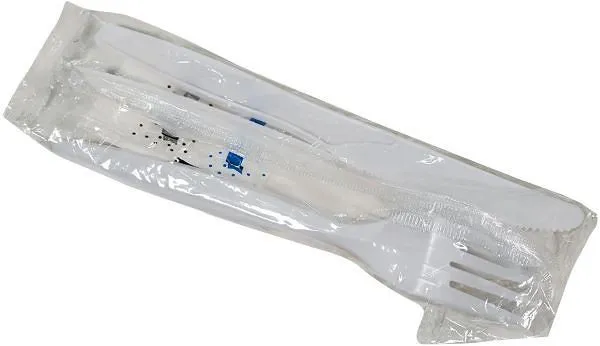 Cutlery Kit Wrapped - White