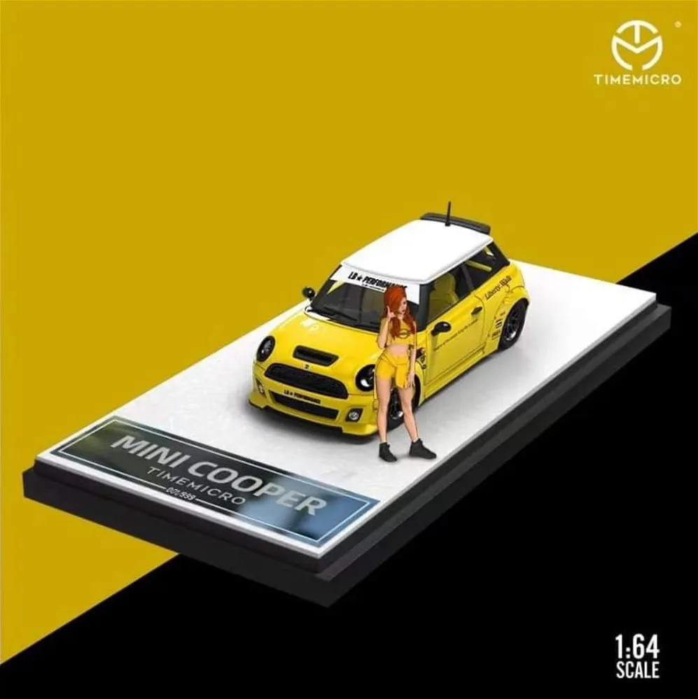 TIME MICRO | LBWK MINI COOPER Incl. FIGURE | YELLOW