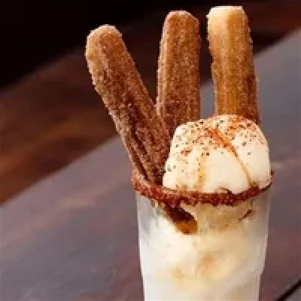 3 Stick Churros with ice cream