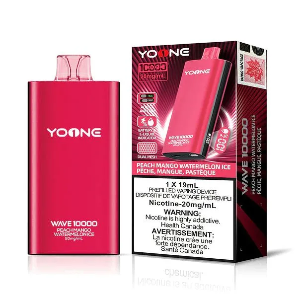 YOONE WAVE 10000 PEACH MANGO WATERMELON ICE